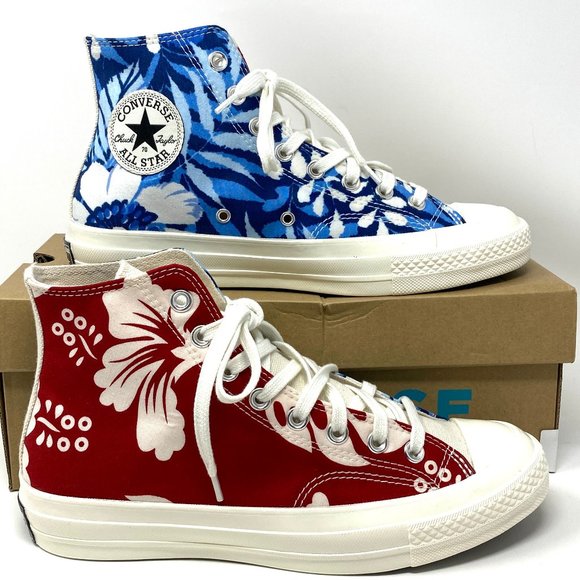 Converse Shoes - CONVERSE Women 170667C-RB  X BEYOND CTAS HI 70 Retro Alona Blue Red Canvas Sneak